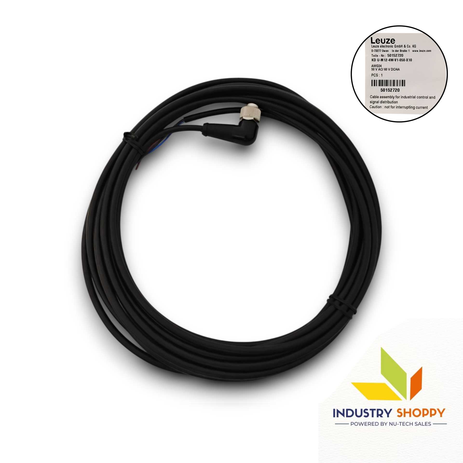 Leuze KDU-M12-4W-V1-050-X10 Connection Cable Leuze KDU-M12-4W-V1-050-X10 Connection Cable
